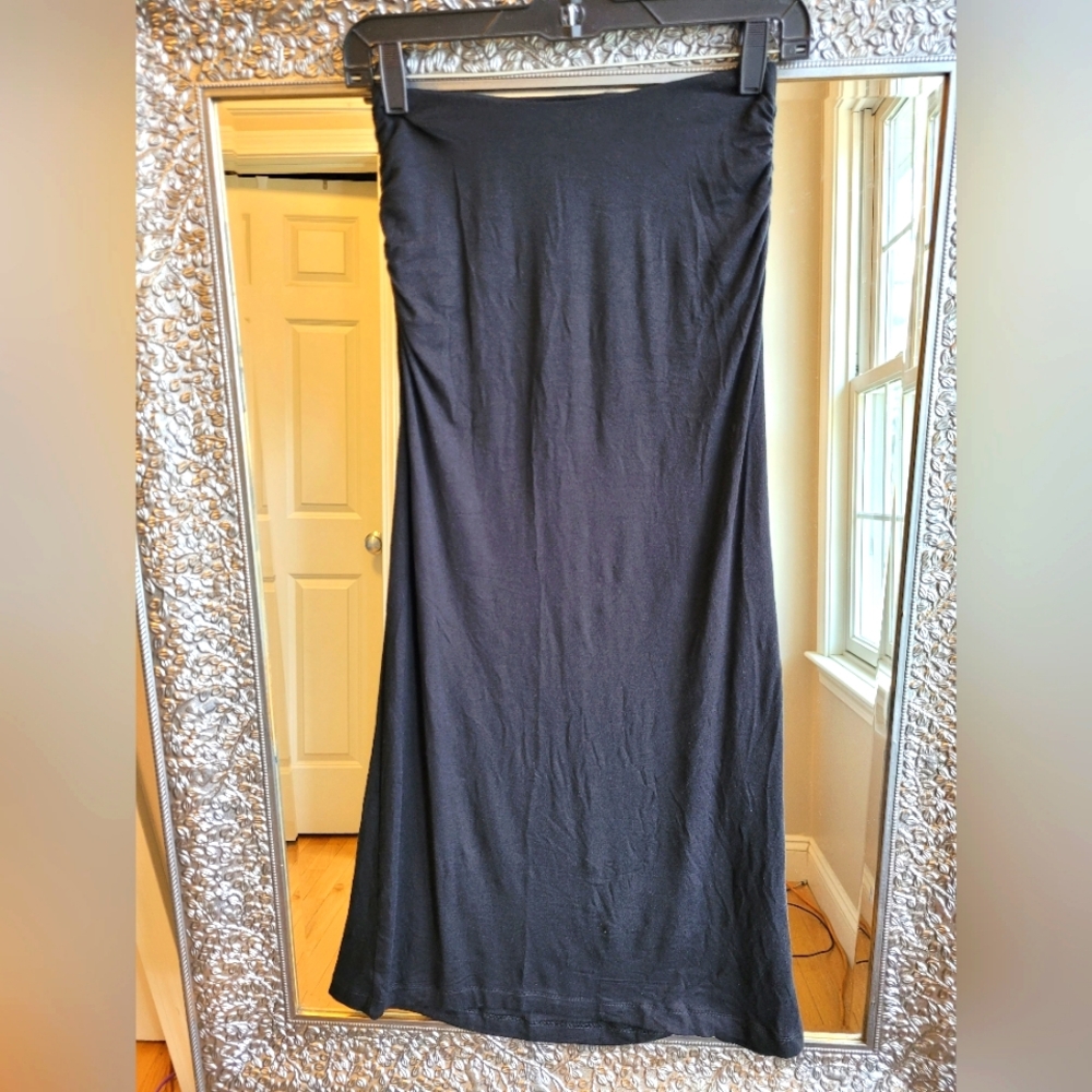 Caslon Strapless Soft Black Dress.
